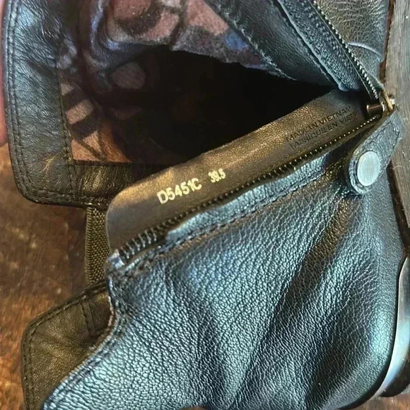 GEOX | Black Leather Ankle Boots - Picture 6 of 10